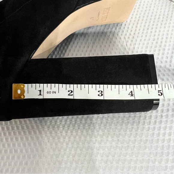 Paris Texas Black Suede Knee Length Boots Size 37 New Without Tags - Picture 6 of 12